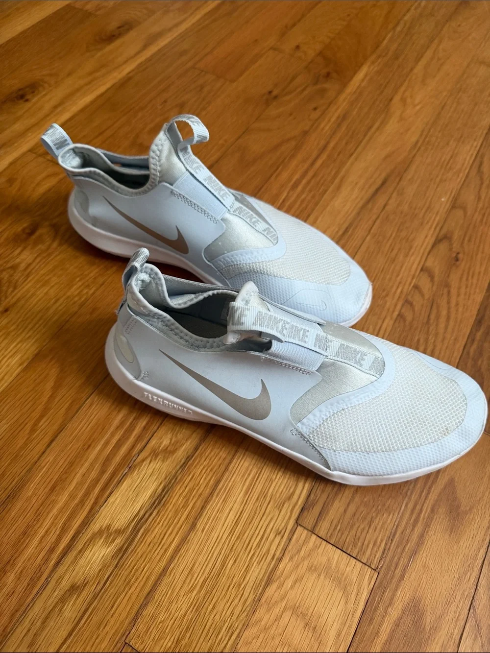Nike Kids Slip-On Athletic Shoes — pale blue